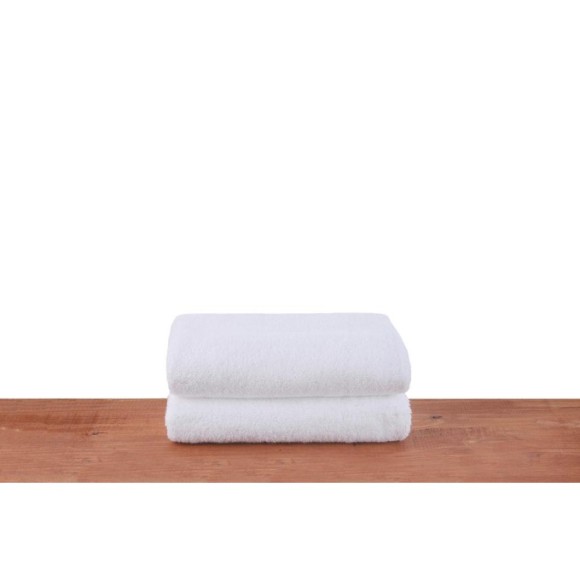  SOFTSIES Beyaz Organik,vegan,900 Gsm Yüz Havlusu 2 Adet 50x90cm - Beyaz